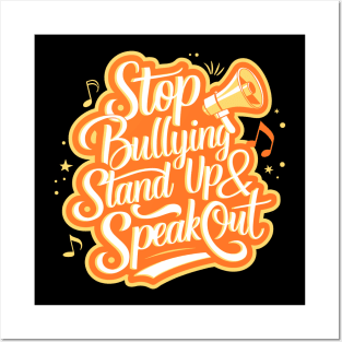 Stop Bullying Stand Up And Speak Out Anti-Bullying Unity Posters and Art